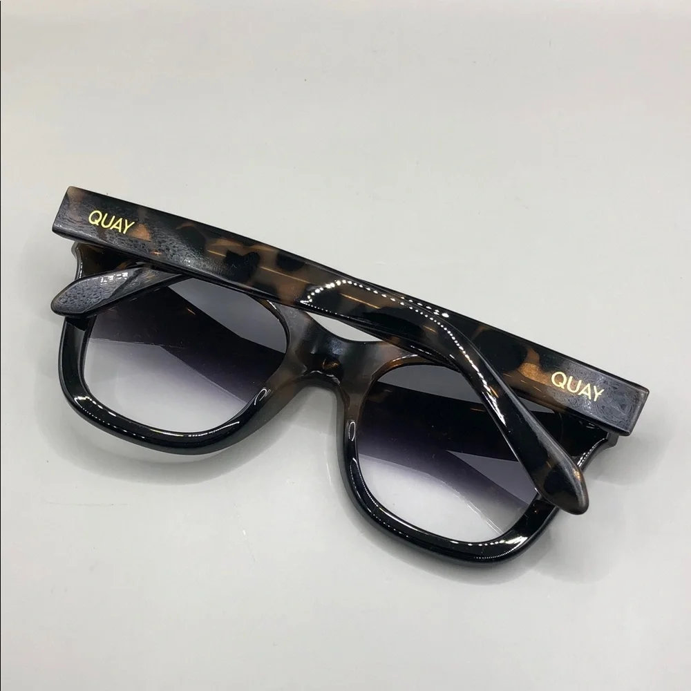 Quay Australia AFTER HOURS tortoise black fade Sunglasses oversized style.